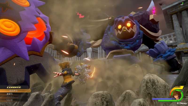 Screen capture from Kingdom Hearts 3